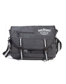 Jack daniel's - bottle logo canvas messenger bag