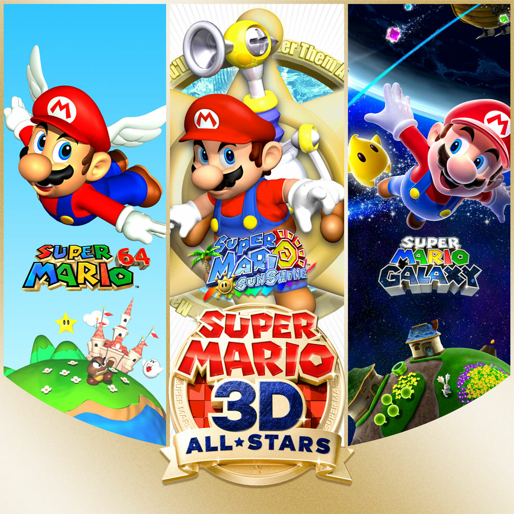 Super Mario 3D AllStars Custom Nintendo Switch Boxart With Physical
