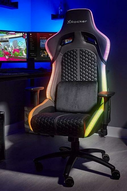 led gaming chair rocker