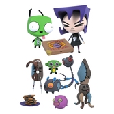 Invader zim série 1 pack 2 figurines dog-disguise gir & gaz 9 cm