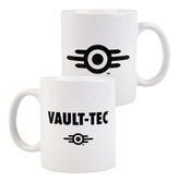 Fallout mug vault-tec logo white