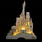 Enesco - château illuminé disney la belle et la bête