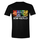 Cowboy bebop t-shirt coloured squares (l)