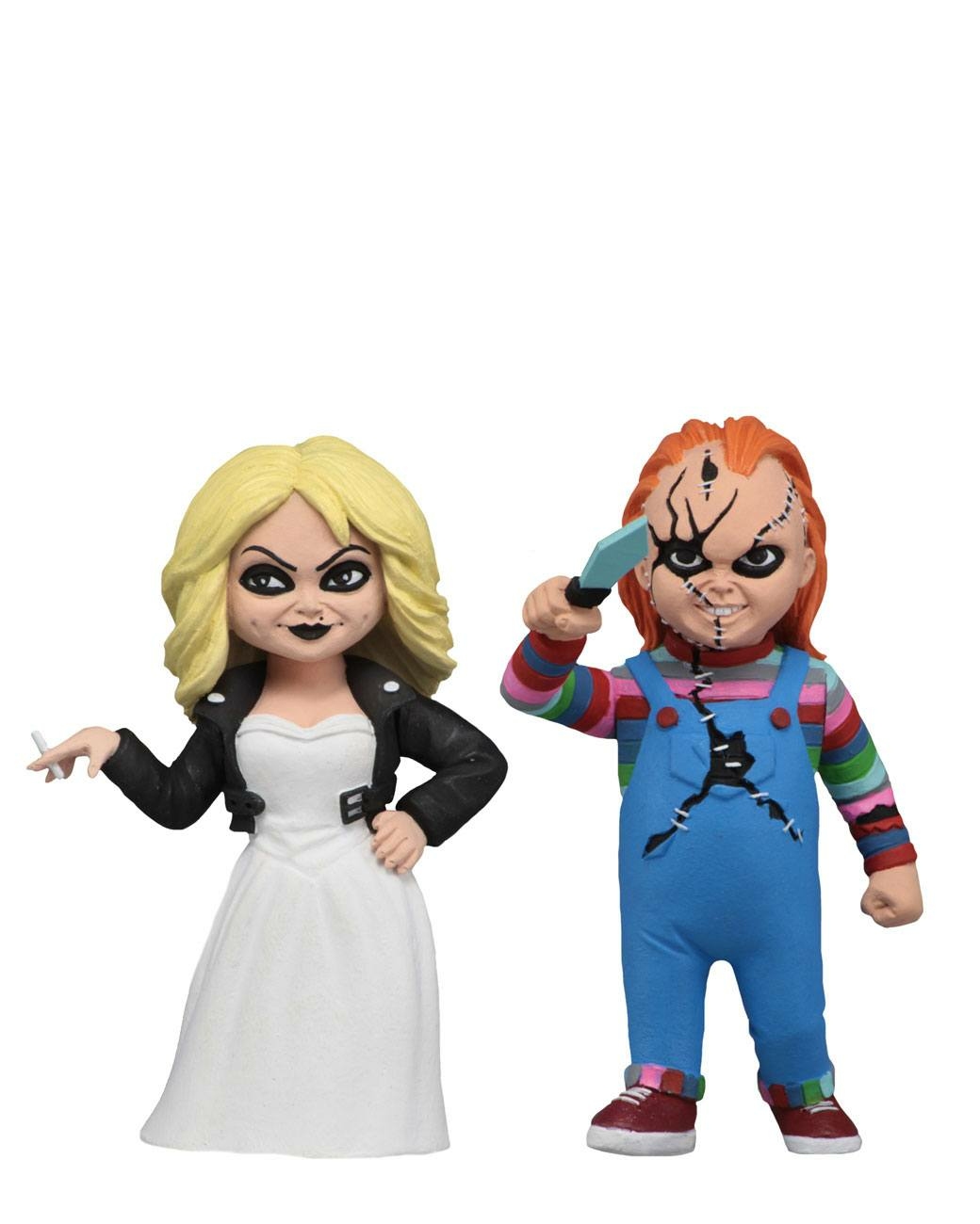 La Fiancée De Chucky Pack 2 Figurines Toony Terrors Chucky And Tiffany 15 Cm