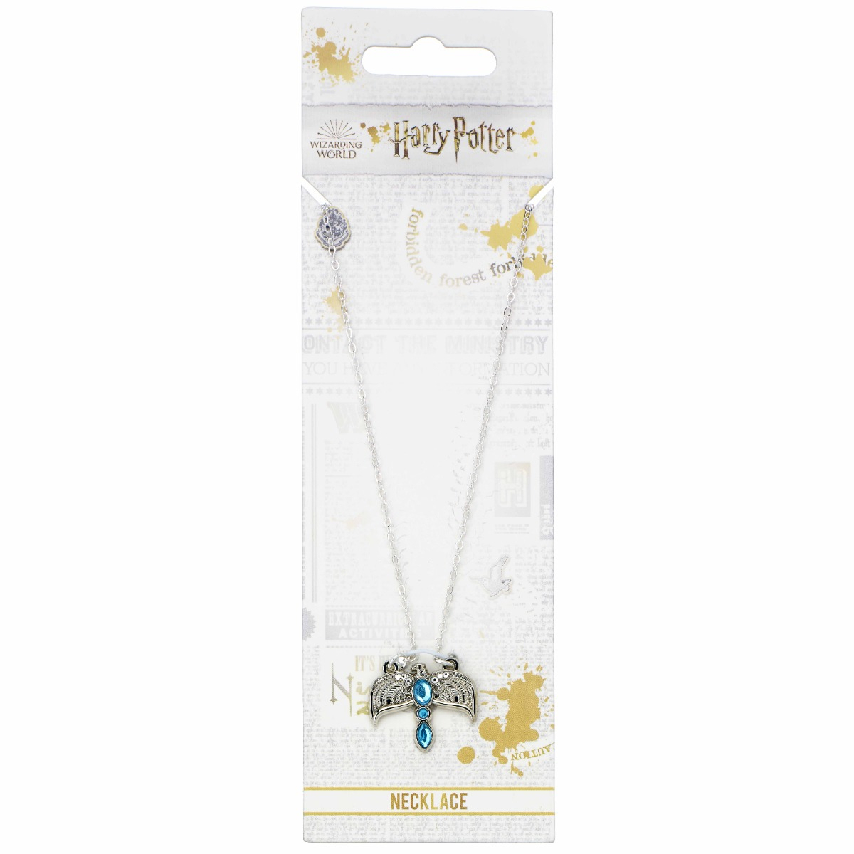 Harry Potter Plaqué Argent Collier & Boucle D'Oreilles Vif D'Or Produit  Officiel