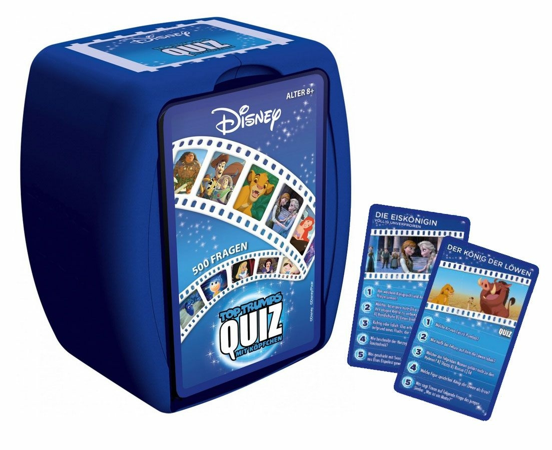 Cartes à collectionner et accessoires/Disney jeu de cartes Top Trumps Quiz  Disney 100 *ALLEMAND*