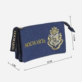 Harry potter - trousse 3 compartiments - poudlard