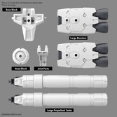 30mm - 1/144 option parts set 10 (large propellant tank) - model kit