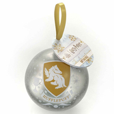 Harry potter - boule de noël cadeau - collier poufsouffle