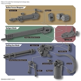 30mm - customize weapon (gatling gun) - model kit