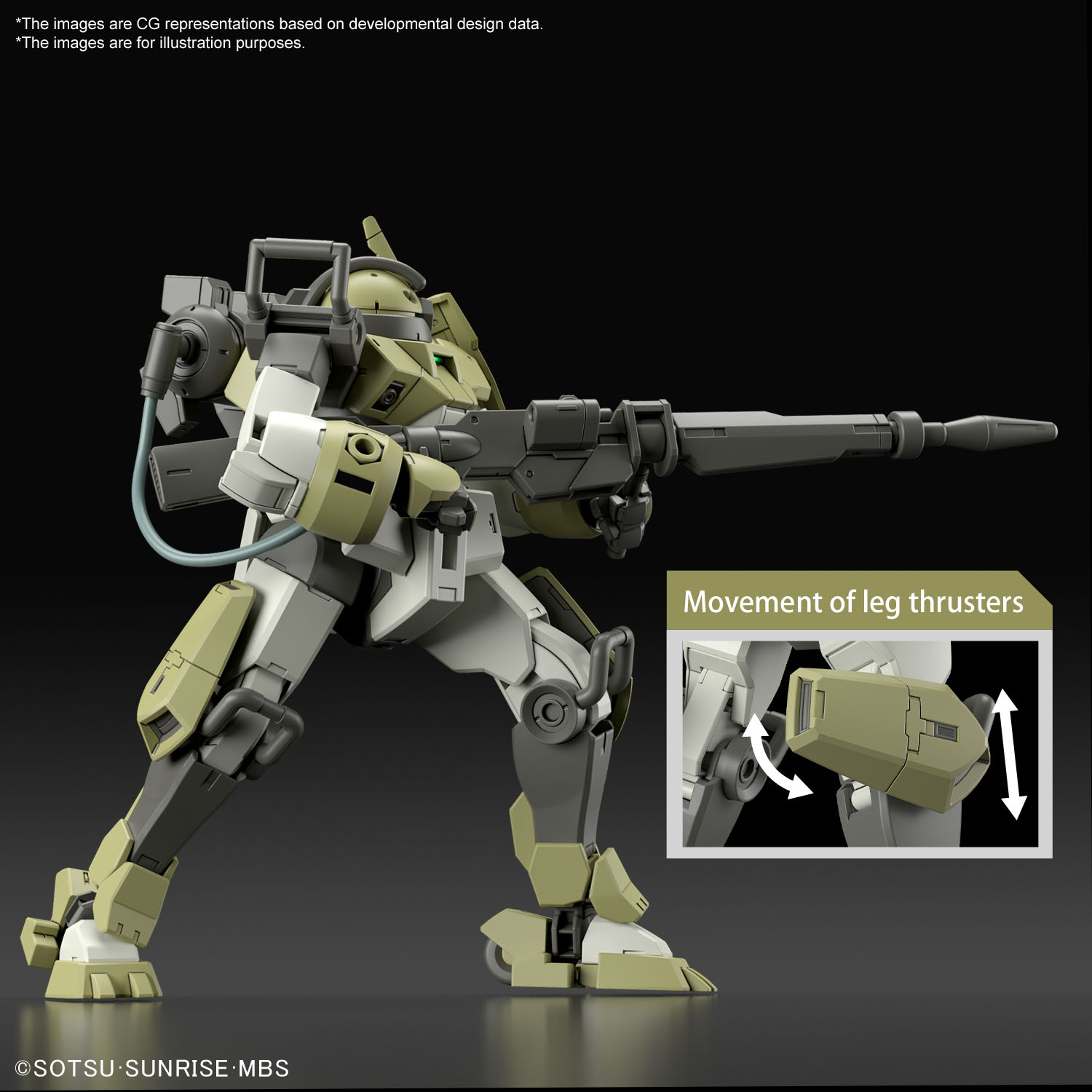 Gundam - Hg 1/144 Character B's Demi Trainer (tentative) - Model Kit