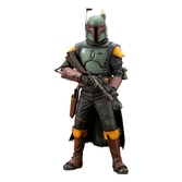 Star wars: the book of boba fett statuette pvc artfx+ 1/10 boba fett white armor ver. 18 cm