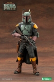 Star wars: the book of boba fett statuette pvc artfx+ 1/10 boba fett white armor ver. 18 cm