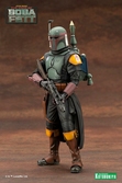 Star wars: the book of boba fett statuette pvc artfx+ 1/10 boba fett white armor ver. 18 cm