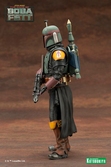 Star wars: the book of boba fett statuette pvc artfx+ 1/10 boba fett white armor ver. 18 cm