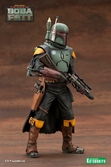 Star wars: the book of boba fett statuette pvc artfx+ 1/10 boba fett white armor ver. 18 cm