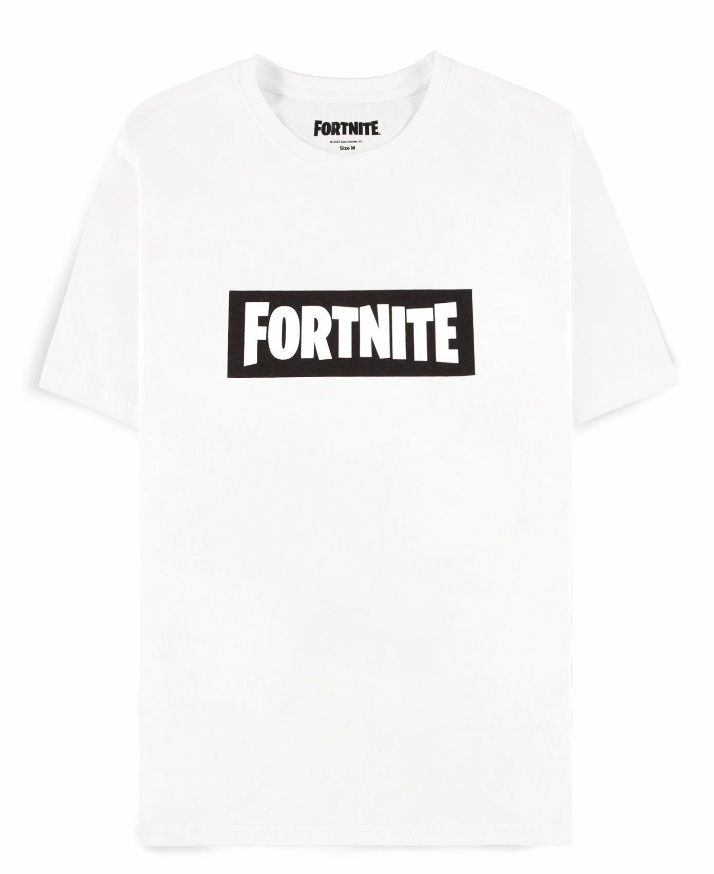 Fortnite Logo Blanc T Shirt Homme S