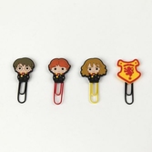 Harry potter - pack 4 clips métalliques - personnages