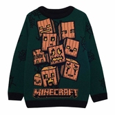 Minecraft - creeper (kids knitted jumper)