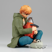 Chainsaw man - denji & pochita - figurine relax time 9cm