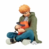 Chainsaw man - denji & pochita - figurine relax time 9cm