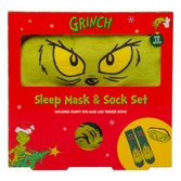 The grinch set chaussettes & masque de sommeil