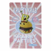 Spongebob panneau métal krusty krab