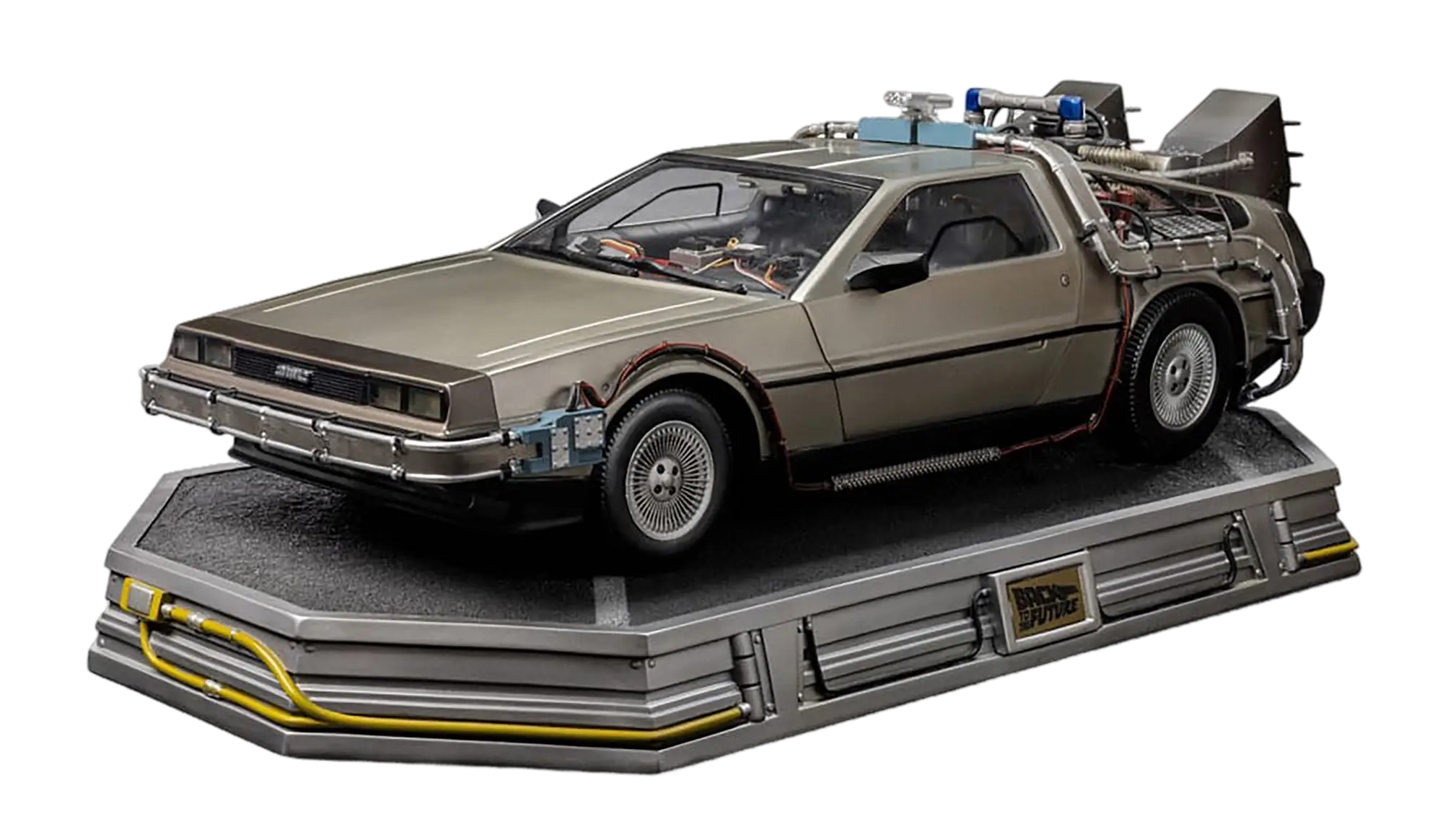 Retour vers le Futur II (Back to the Future II) Statue 1/10 Art Scale Full  Set Deluxe DeLorean, Marty & Doc 58cm