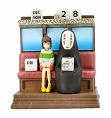 Le voyage de chihiro statuette three-wheeler diorama / calendar take unabara train 11 cm