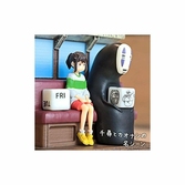 Le voyage de chihiro statuette three-wheeler diorama / calendar take unabara train 11 cm