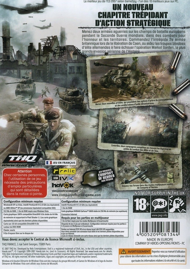 company of heroes opposing fronts trainer 2.700