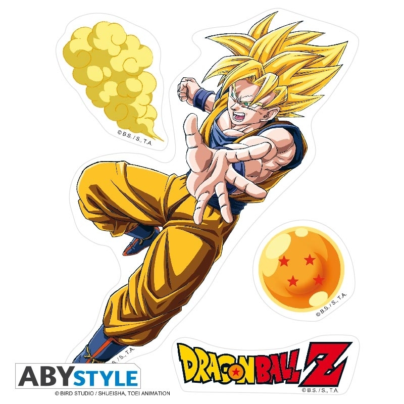 Stickers Dragon Ball Z : Goku & Vegeta - 16x11cm - Acheter Vendre Sur ...