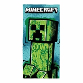 Minecraft serviette de bain premium creeper 70 x 140 cm