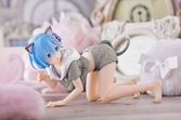 Re:zero - starting life in another world statuette pvc rem cat roomwear version renewal edition