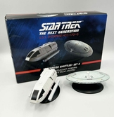 Star trek generations starships mini réplique diecast shuttle hawking & capt yacht 13 cm