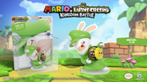 Figurine Mario + Lapins Crétins Kingdom Battle : Lapin Luigi - 8 cm