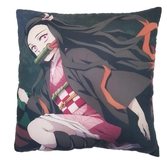 Demon slayer: kimetsu no yaiba - coussin double face tanjiro et nezuko (40x40cm)