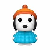 Peanuts - pop television n° 1681 - snoopy in coat avec chase