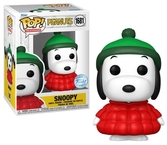 Peanuts - pop television n° 1681 - snoopy in coat avec chase