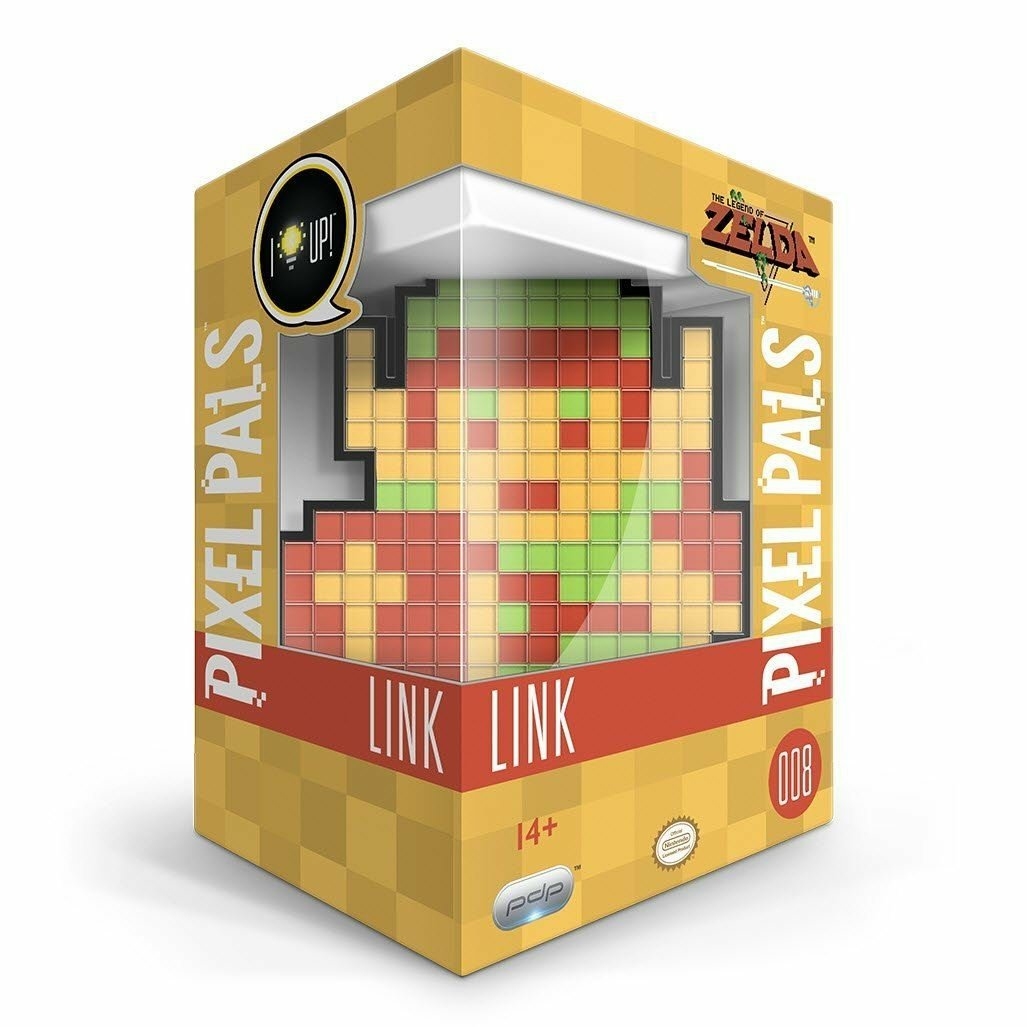 PIXEL PALS Light Up Collectible Figures - 8-Bit Link- W3