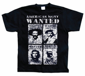 CHE GUEVARA - T-Shirt Americas Most Wanted - Black (XXL)