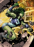 Marvel all new - magnetic metal poster 15x10 - she-hulk (s)