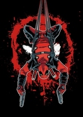 DEADPOOL MERC - Magnetic Metal Poster 15x10 - Hang in There