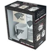 GAME OF THRONES - Coffret Cadeau Stark (Glass+ Coaster+ Mini-Mug)