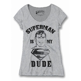 SUPERMAN - T-Shirt Superman is My Dude - GIRL (L)