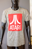 T-Shirt Atari : Logo rouge/gris - L