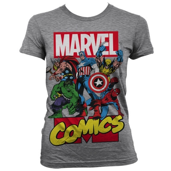 t shirt marvel femme