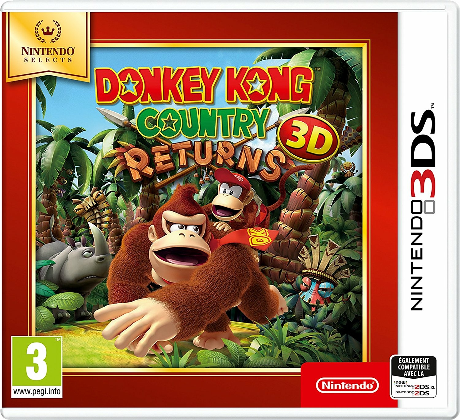 Donkey Kong Country Returns 3D - SELECTS - 3DS