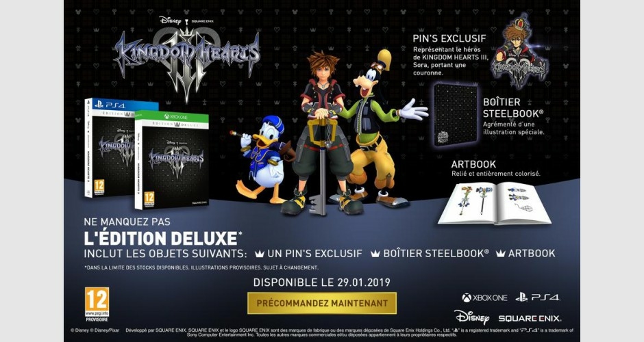 whats the different between the kingdom hearts 3 and kingdom hearts 3 deluxe editions