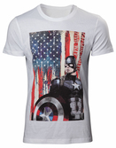 Captain america civil war - t-shirt american flag (xl)